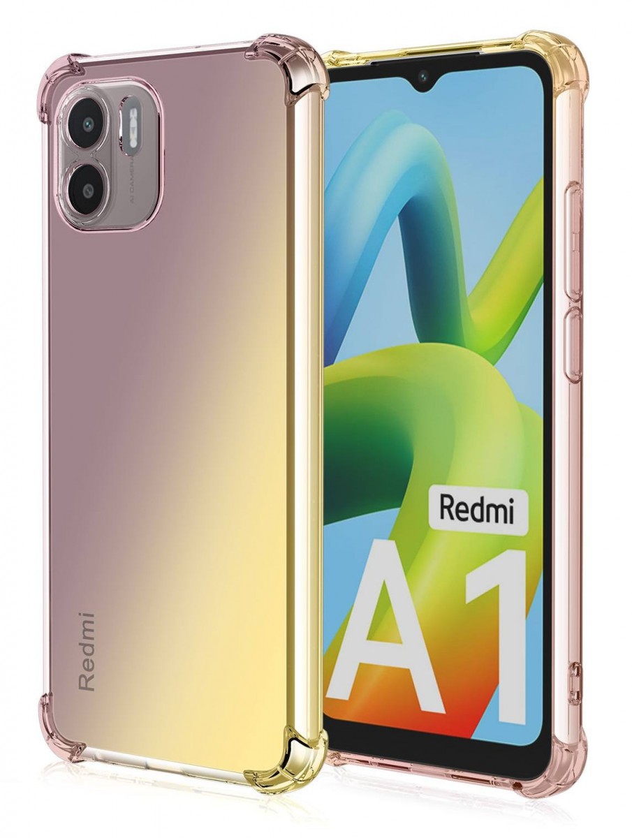 Zadní kryt na Xiaomi Redmi A2 Shock duhový purpurovo-žlutý