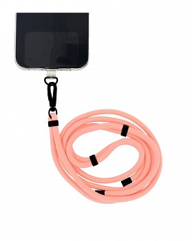 Univerzální šňůrka na mobil meruňková 6 mm 