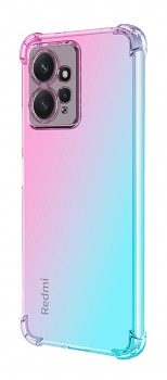 Zadní kryt na Xiaomi Redmi Note 12 Shock duhový mentolovo-růžový