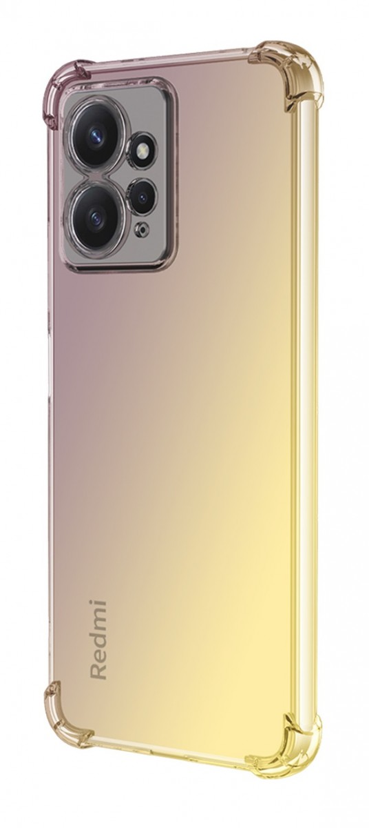 Zadní kryt na Xiaomi Redmi Note 12 Shock duhový purpurovo-žlutý
