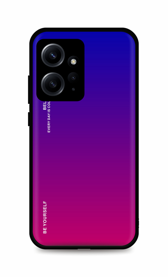 Levně Kryt TopQ LUXURY Xiaomi Redmi Note 12 pevný duhový fialový 96392 (pouzdro neboli obal na mobil Xiaomi Redmi Note 12)