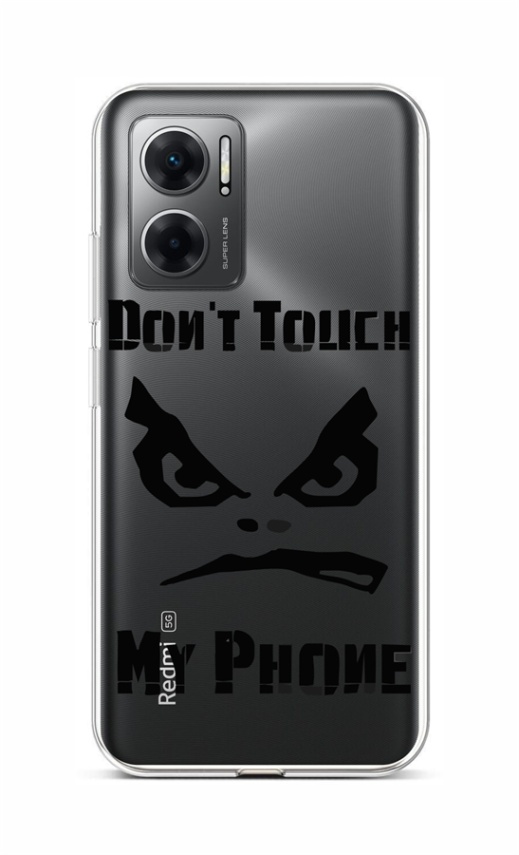 Levně Kryt TopQ Xiaomi Redmi 10 5G Don't Touch průhledný 86434 (pouzdro neboli obal na mobil Xiaomi Redmi 10 5G)