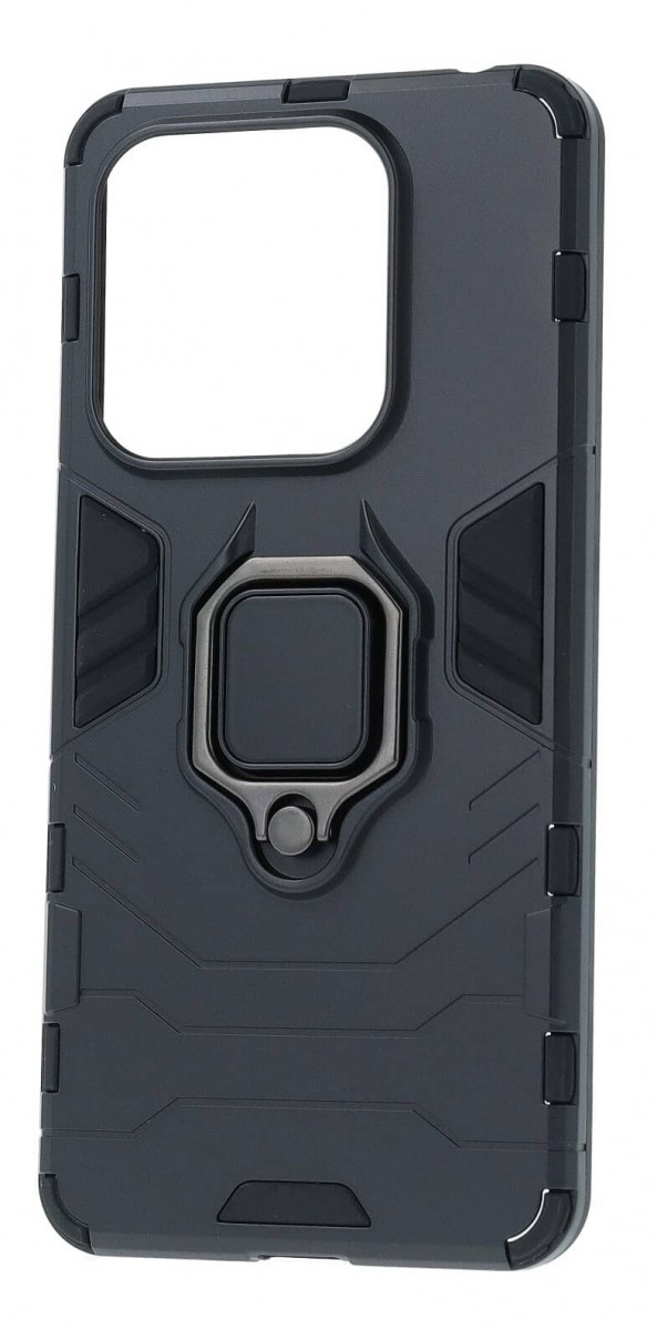 Ultra odolný zadní kryt pro Xiaomi Redmi Note 14 5G černý s prstenem