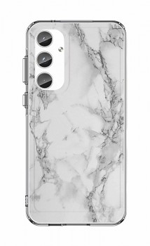 Zadní pevný kryt STYLE na Samsung A55 Mramor bílý