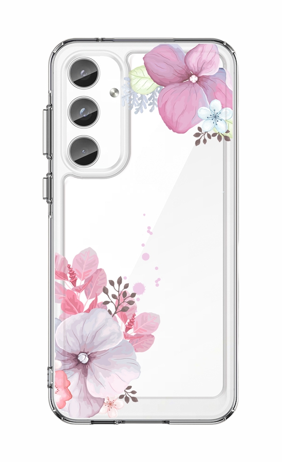 Zadní pevný kryt Image na Samsung A55 Violet Blossom