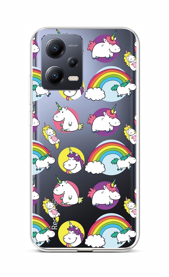 Levně Kryt TopQ Xiaomi Redmi Note 12 5G Chunky Unicorns 96470 (pouzdro neboli obal na mobil Xiaomi Redmi Note 12 5G)