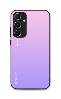 Zadní pevný kryt LUXURY na Samsung A55 duhový růžový