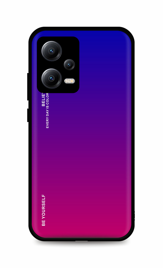 Levně Kryt TopQ LUXURY Xiaomi Redmi Note 12 5G pevný duhový fialový 96498 (pouzdro neboli obal na mobil Xiaomi Redmi Note 12 5G)