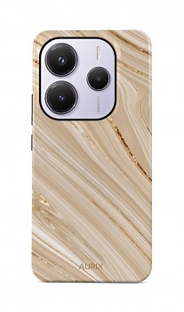 Luxusní kryt AURIX na Xiaomi Redmi Note 14 5G Golden Sands