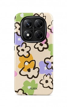 Luxusní kryt AURIX na Xiaomi Redmi Note 14 Pro Flower Drawing