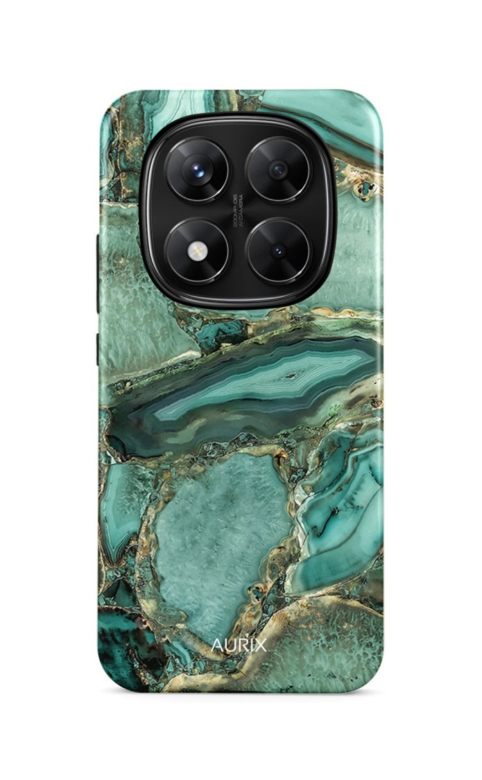 Luxusní kryt AURIX na Xiaomi Redmi Note 14 Pro 5G Emerald Glow