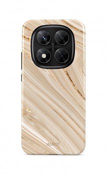 Luxusní kryt AURIX na Xiaomi Redmi Note 14 Pro 5G Golden Sands