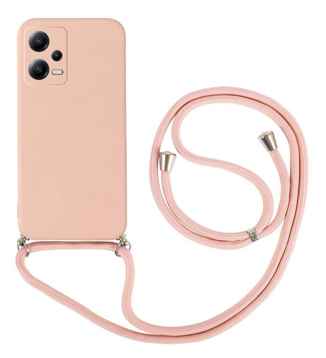 Zadní kryt na Xiaomi Redmi Note 12 5G růžový se šňůrkou