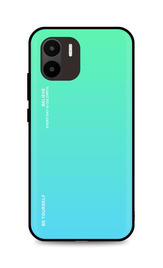 Levně Kryt TopQ LUXURY Xiaomi Redmi A1 pevný duhový zelený 86543 (pouzdro neboli obal na mobil Xiaomi Redmi A1)