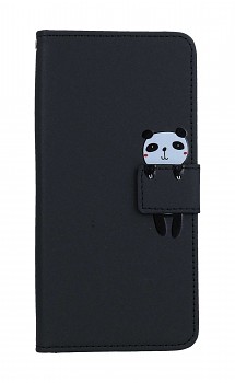 Knížkové pouzdro na Xiaomi Redmi Note 12 Pro+ 5G černé s pandou
