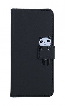 Knížkové pouzdro na Xiaomi Redmi Note 12 Pro 5G černé s pandou