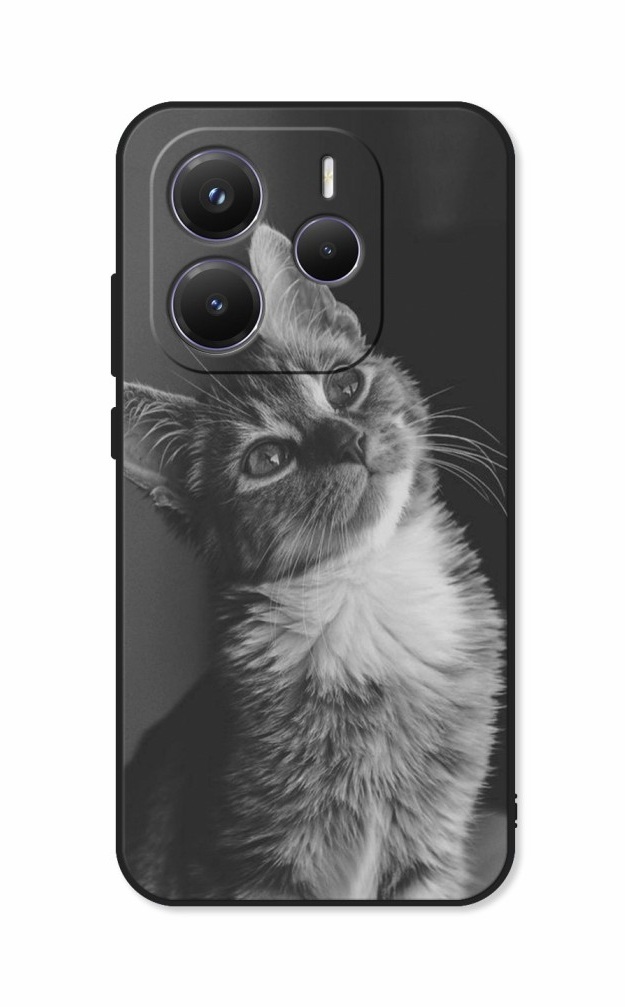 Zadní kryt DARK na Xiaomi Redmi Note 14 Cute Cat