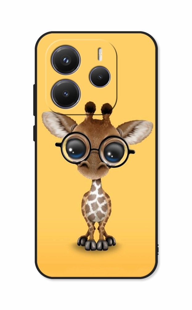 Zadní kryt DARK na Xiaomi Redmi Note 14 Cute Giraffe