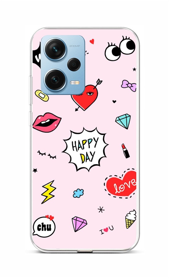 Levně Kryt TopQ Xiaomi Redmi Note 12 Pro+ 5G Happy Day 96593 (pouzdro neboli obal na mobil Xiaomi Redmi Note 12 Pro+ 5G)