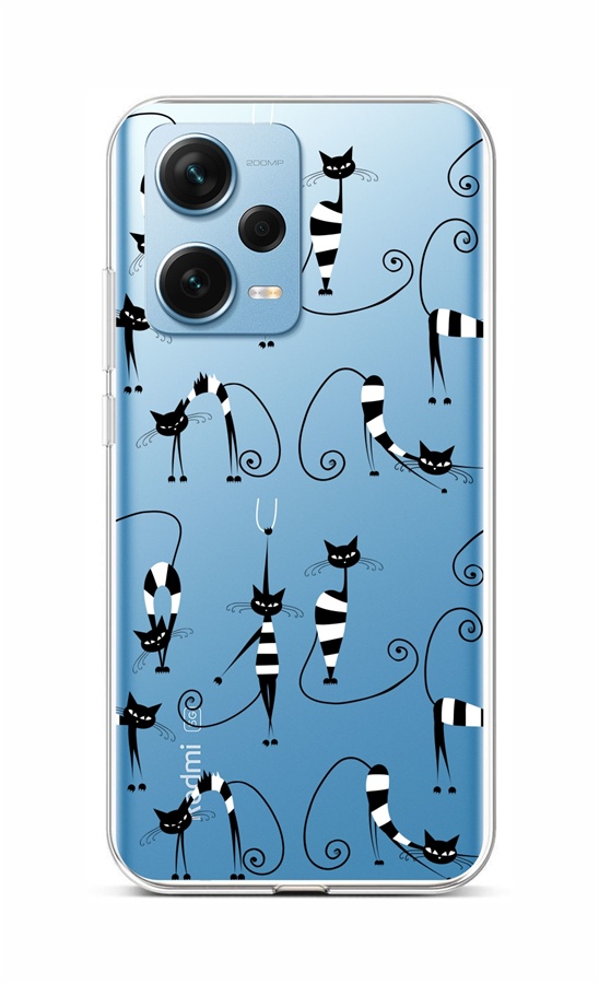 Levně Kryt TopQ Xiaomi Redmi Note 12 Pro+ 5G Cats 1 96596 (pouzdro neboli obal na mobil Xiaomi Redmi Note 12 Pro+ 5G)