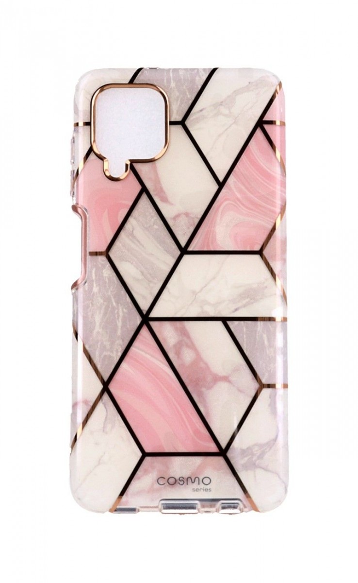 Zadní pevný kryt Cosmo na Samsung A12 360° Marble