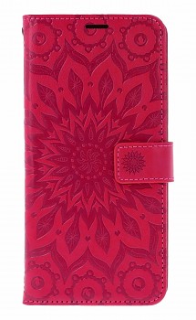 Knížkové pouzdro Mezzo na Xiaomi Redmi Note 14 Pro 5G Mandala tmavě růžová 