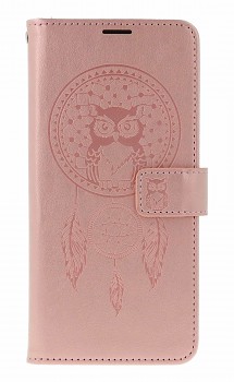 Knížkové pouzdro Mezzo na Xiaomi Redmi Note 14 Pro Lapač se sovičkou růžové