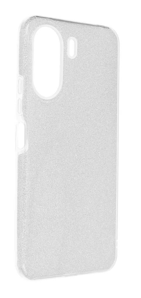 Levně Kryt TopQ Xiaomi Redmi 13C glitter stříbrný 116639 (pouzdro neboli obal na mobil Xiaomi Redmi 13C)
