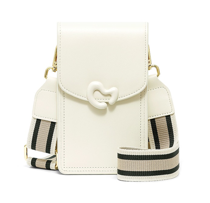 Kabelka TopQ Vintage na mobil s popruhem bílá 126646