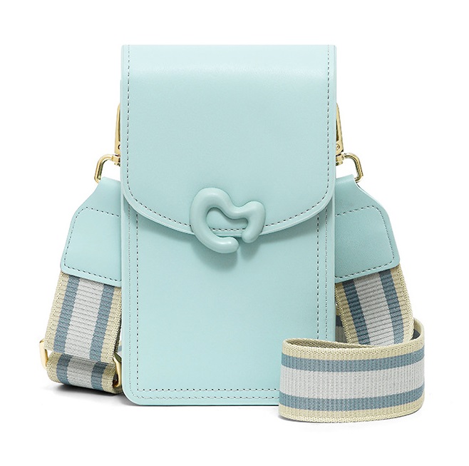 Kabelka TopQ Vintage na mobil s popruhem modrá 126648