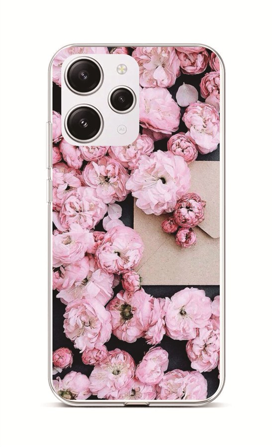 Zadní kryt na Xiaomi Redmi 12 Růžové květy