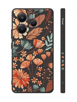 Zadní kryt Design na Xiaomi Redmi Note 14 5G Luční kvítí černý