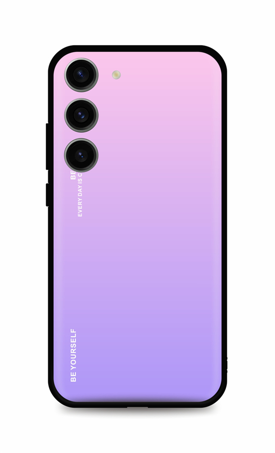 Zadní pevný kryt LUXURY na Samsung S23 duhový růžový