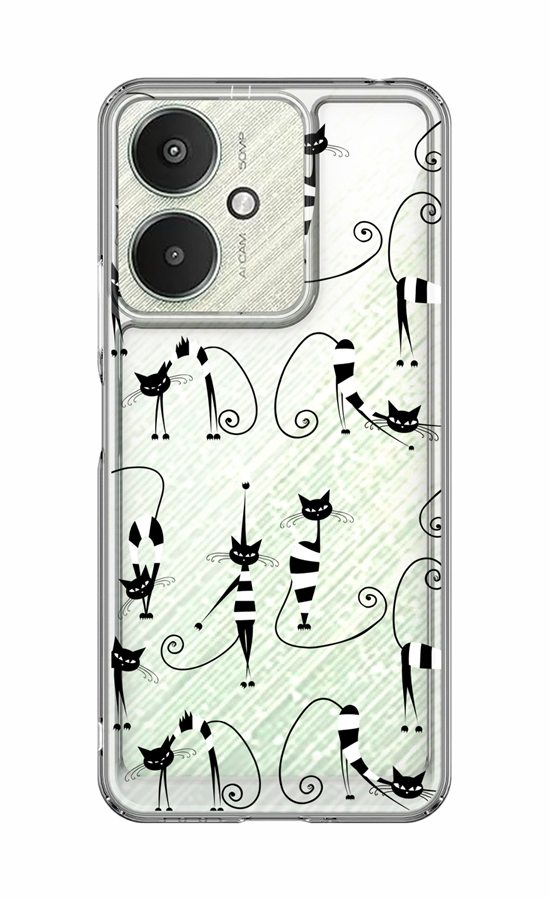 Zadní pevný kryt Image na Xiaomi Redmi 13C 5G Cats 1