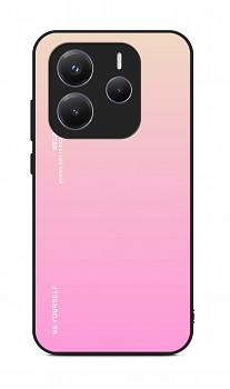 Zadní pevný kryt LUXURY na Xiaomi Redmi Note 14 5G duhový meruňkový