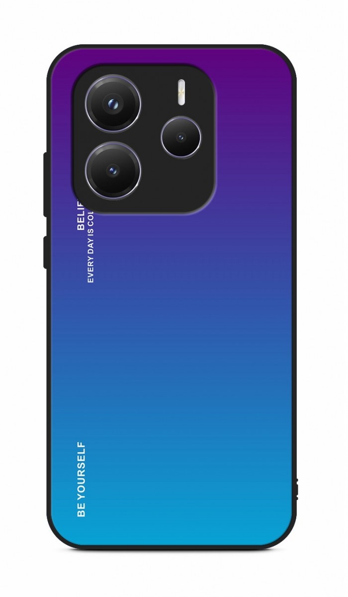 Zadní pevný kryt LUXURY na Xiaomi Redmi Note 14 5G duhový purpurový