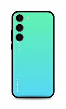 Zadní pevný kryt LUXURY na Samsung S23 duhový zelený