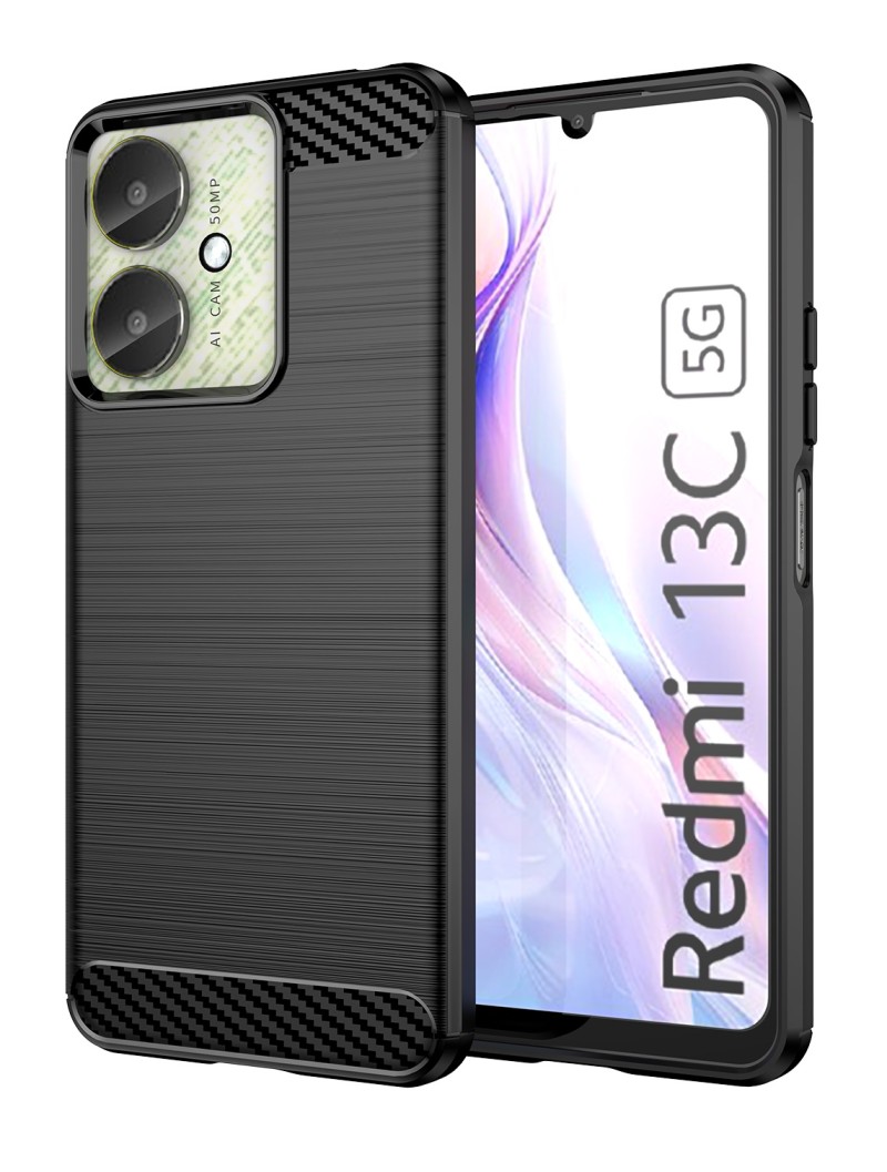 Levně Kryt TopQ Xiaomi Redmi 13C 5G černý 126672 (pouzdro neboli obal na mobil Xiaomi Redmi 13C 5G)