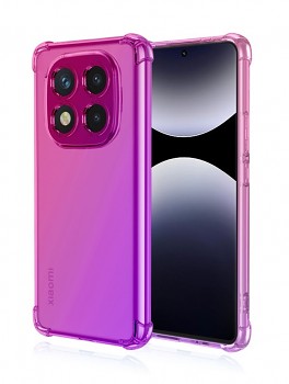 Zadní kryt na Xiaomi Redmi Note 14 Pro Shock duhový růžovo-fialový