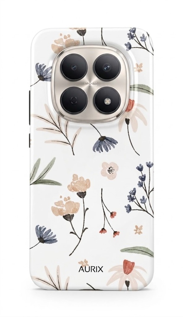 Luxusní kryt AURIX na Xiaomi Redmi Note 15 Floral Fantasy