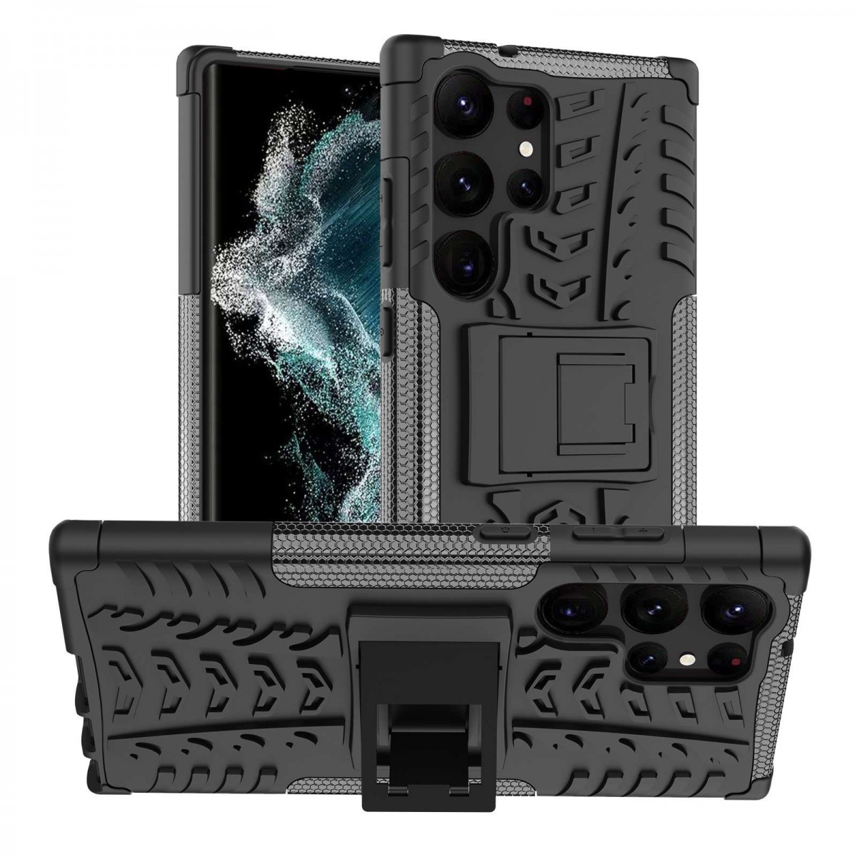 Ultra odolný zadní kryt na Samsung S23 Ultra černý