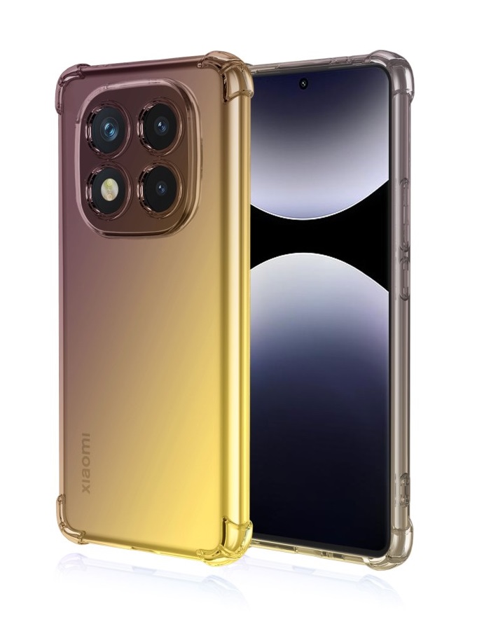 Levně Kryt TopQ Xiaomi Redmi Note 14 Pro Shock duhový purpurovo-žlutý 136714 (pouzdro neboli obal na mobil Xiaomi Redmi Note 14 Pro)