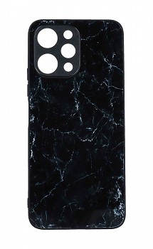 Zadní pevný kryt Marble na Xiaomi Redmi 12 Smoky Black