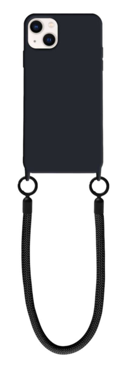 Zadní kryt Minimalist Wrist Strap na iPhone 15 černý