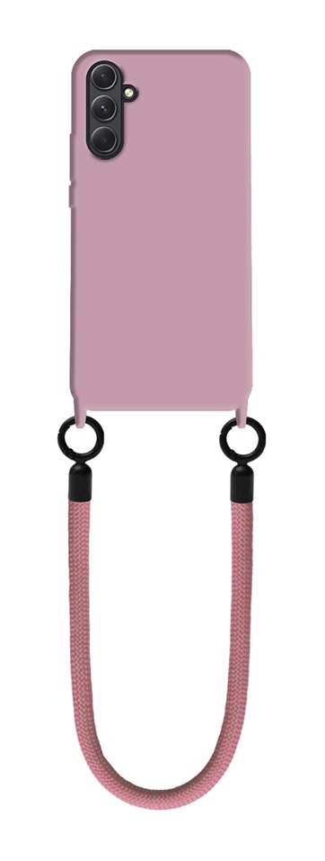 Zadní kryt Minimalist Wrist Strap na Samsung A15 pudrový