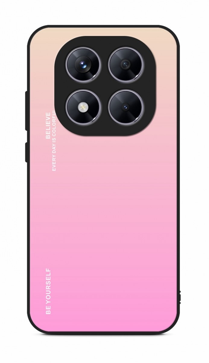Zadní pevný kryt LUXURY na Xiaomi Redmi Note 14 Pro duhový meruňkový