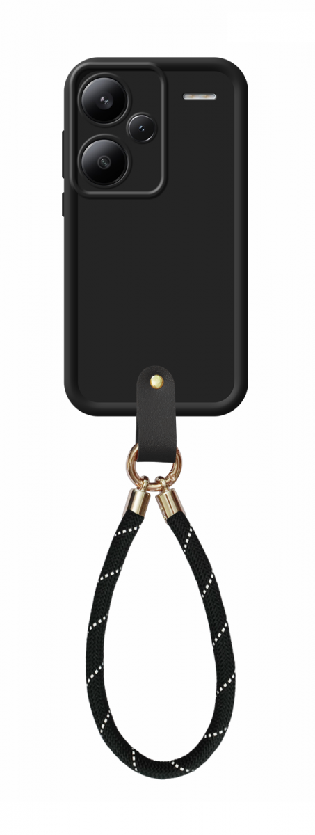 Kryt TopQ Unique Wrist Strap Xiaomi Redmi Note 13 Pro+ 5G černý 126780