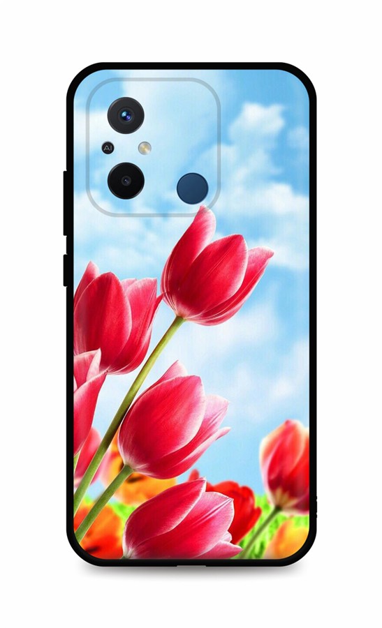 Levně Kryt TopQ Xiaomi Redmi 12C Tulips 106799 (pouzdro neboli obal na mobil Xiaomi Redmi 12C)