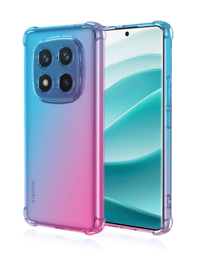 Levně Kryt TopQ Xiaomi Redmi Note 14 Pro 5G Shock duhový modro-růžový 136799 (pouzdro neboli obal na mobil Xiaomi Redmi Note 14 Pro 5G)