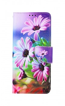 Knížkové pouzdro na Xiaomi Redmi 10C Fialové květy